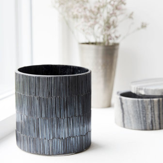 distelroos-House-doctor-WE0103-Theelicht-Pipe-Zwart-grijs