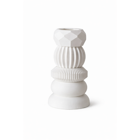 distelroos-Bon-Lifestyle-Modulaire-Kandelaar-Donut-Wit