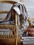 Bloomingville - Plaid Naturel / groen