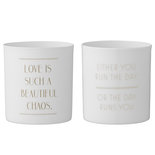 Bloomingville - Theelicht Love s/2