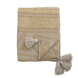 Bloomingville - Plaid Naturel / geel 24