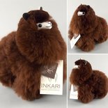 Inkari - Alpaca knuffel Chocolade S