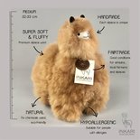 Inkari - Alpaca knuffel Hazelnoot M