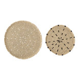 Bloomingville - Bord Zeegras Naturel set van 2