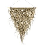 Mars & more - Wandkleed gevlochten palmblad driehoek 75cm