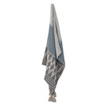Bloomingville - Plaid Blauw zigzag