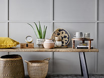 Bloomingville - Tafelklok goud wit
