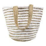 Mars & more - Tas jute katoen wit