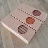 Rustik Lys - Potloodkaarsjes Naturel L set van 3