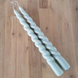 Rustik Lys - Outdoor kaars Swirl Sky blue L