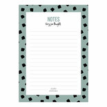 Studio Stationery - A6 Noteblock Notes dots salie