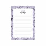 Studio Stationery - A6 Noteblock Memo Flocks lila