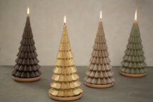 Rustik Lys - Outdoor Kerstboom kaars Cognac