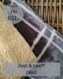 Zest - Fleeceplaid flanel mosterd Super Sale