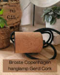 Broste Copenhagen - Hanglamp Gerd cork Super Sale