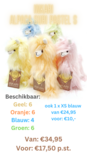 Inkari - Alpaca knuffel Suri pastel peach S Super Sale