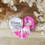 DistelRoos - Zeepbloemen Cotton candy, set van 3