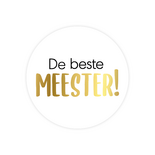 Cadeausticker 'De beste meester', set van 3