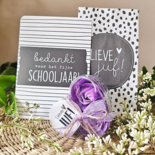 DistelRoos - Zeepbloemen Lavender, set van 3 - Lieve juf