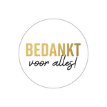 Cadeausticker 'Bedankt voor alles', set van 3