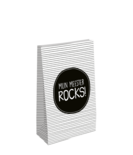 Cadeauzak 'Mijn meester rocks' L
