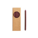 Rustik Lys - Potloodkaarsjes aubergine L