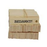 Mijn Stijl - Houten label Bedankt!