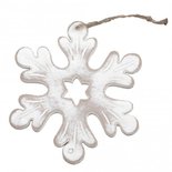 PTMD - Christmas wood white snowflake s