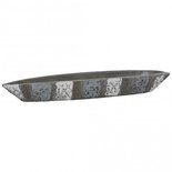 PTMD - Cement cross boatshape bowl grey s