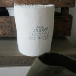 AfroDutchPaperStone - Tealight holder Be the change