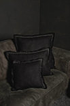 PTMD - Felt edged black cushion with fill square s