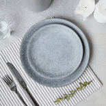 House Doctor - Grey Stone Lunch plate