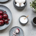 House Doctor - Grey Stone Bowl / Pasta plate