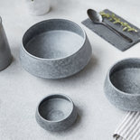House Doctor - Grey Stone Bowl large