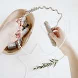 House Doctor - Ornament White Wire s/3