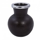 PTMD - Vase Aluminium Twotone Brown small vase S  