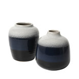 Broste Copenhagen - Vaas Lau s/2 Insignia blauw / zwart