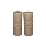 Broste Copenhagen - Kaars Crystal Linnen s/2