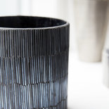 House Doctor - Theelicht Pipe Zwart/grijs