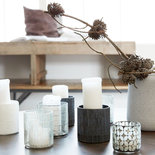 House Doctor - Theelicht Pipe Zwart/grijs