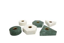 MrsBLOOM - Kandelaar Collin Hexagon Groen marmer