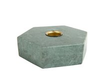 MrsBLOOM - Kandelaar Collin Hexagon Groen marmer