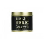 Mijn Stijl - Geurkaars blik goud Cedar & vetiver