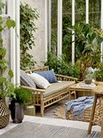 Bloomingville - Vloerkleed Blauw jute 200x80
