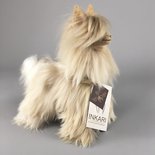Inkari - Alpaca zachte knuffel Suri goud Small