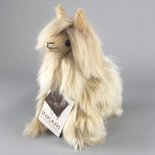 Inkari - Alpaca zachte knuffel Suri goud Small