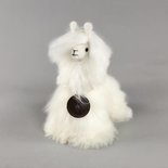 Inkari - Alpaca zachte knuffel Suri ivoor Small
