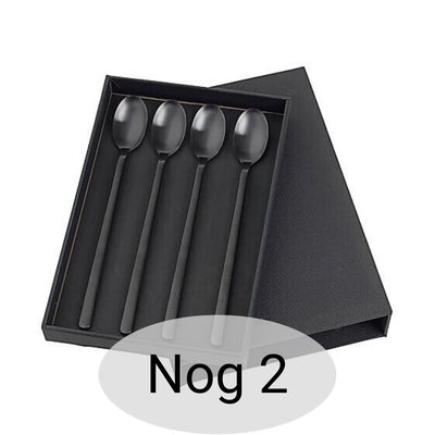 Broste Copenhagen - Hune - Lange lepels Mat zwart - Sale