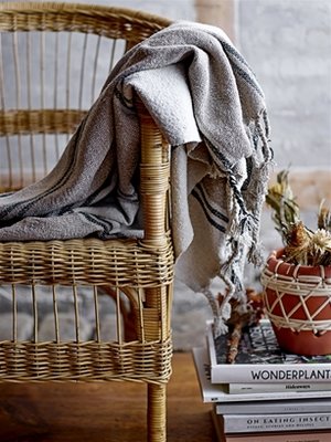 Bloomingville - Plaid Naturel / groen