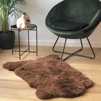Inkari - Handgemaakte Alpaca kleed Reina Walnoot